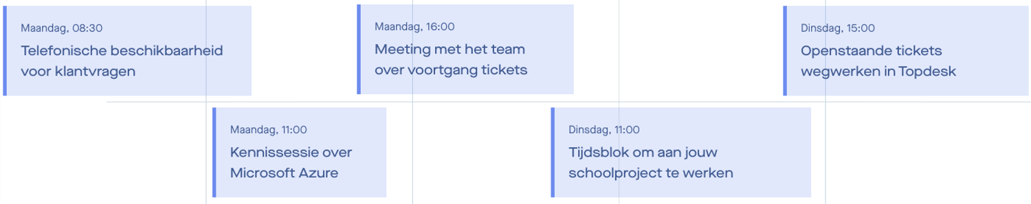 Helpdesk Stagiair Agenda